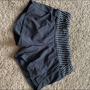 Black and white Lululemon shorts - size 4